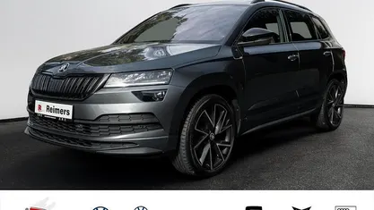 Grau Gebraucht 2021 Skoda Karoq SportLine SUV | 27.489 € (Guter Preis)