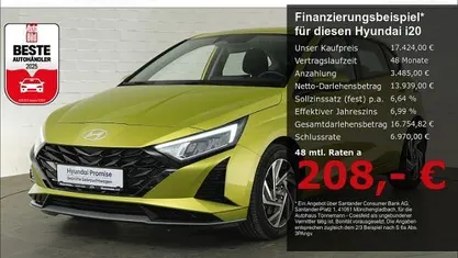 Usata Hyundai i20 Trend 101 CV (74 kW) 2024 Giallo Utilitaria