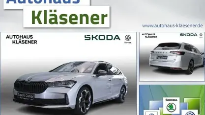 Neu Skoda Superb SportLine 193 PS (141 kW) 2026 Silber Kombi