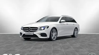 Gebraucht Mercedes E220 AMG 194 PS (142 kW) 2019 Polarweiß uni Kombi