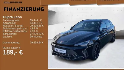 0e mitternachtsschwarz Neu 2025 Cupra Leon Kombi | 35.444 € (Fairer Preis)