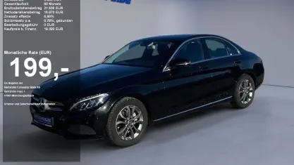 Usata Mercedes C180 Avantgarde 156 CV (114 kW) 2017 Nero Berlina