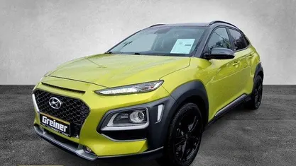 Acid yellow/dark knight (metallic) Gebraucht 2020 Hyundai Kona Premium SUV | 19.990 € (Fairer Preis)