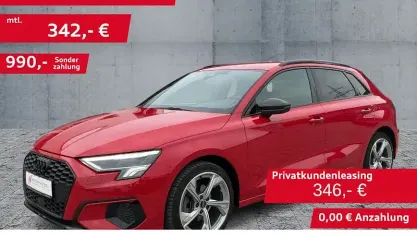 Gebraucht Audi A3 Advanced 150 PS (110 kW) 2023 Rot Limousine