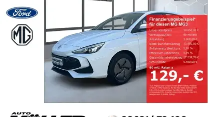 Neu MG MG3 116 PS (85 kW) 2026 Dover white Kleinwagen
