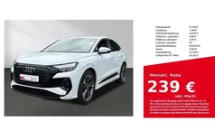 Weiß Gebraucht 2022 Audi Q4 Sportback e-tron SUV | 27.180 € (Superpreis)