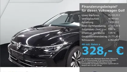 Gebraucht VW Golf VIII Goal 116 PS (85 kW) 2025 Schwarz Limousine