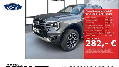 Grau Neu 2025 Ford Ranger Platinum Abholung | 63.585 € (Fairer Preis)