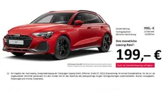 Rot Gebraucht 2024 Audi A3 Sportback S-Line Limousine | 34.198 € (Fairer Preis)