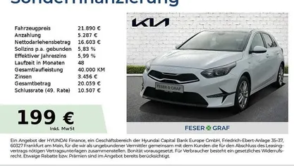 Weiß Gebraucht 2025 Kia Ceed Vision Kleinwagen | 21.890 € (Guter Preis)