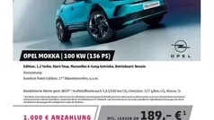 Grafik grau Neu 2025 Opel Mokka Edition SUV | 24.950 € (Fairer Preis)