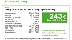 Weiß Neu 2024 Skoda Kamiq Tour SUV | 28.880 € (Fairer Preis)