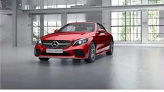 Hyazinthrot Gebraucht 2019 Mercedes C180 AMG line Cabrio | 28.970 € (Fairer Preis)