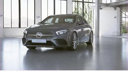 Grau Gebraucht 2021 Mercedes A180 AMG Limousine | 24.990 € (Fairer Preis)