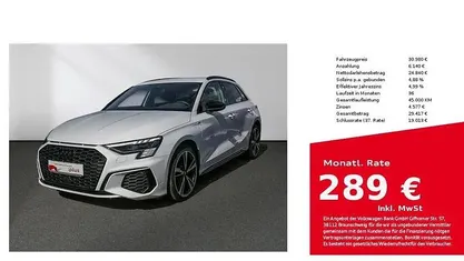 Weiß Gebraucht 2023 Audi A3 Sportback e-tron S-Line Kleinwagen | 30.980 € (Fairer Preis)