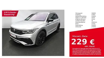 Brugt VW Tiguan R-line 200 HK (147 kW) 2022 Sølv SUV