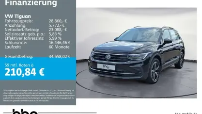 Usata VW Tiguan Life 150 CV (110 kW) 2024 Nero SUV