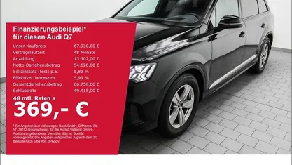 Schwarz Gebraucht 2023 Audi Q7 S-Line SUV | 67.930 € (Fairer Preis)
