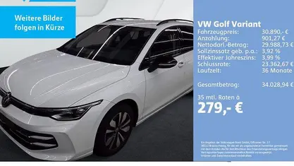 Weiß Gebraucht 2025 VW Golf VIII Goal Limousine | 30.890 € (Fairer Preis)