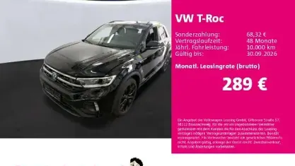 Gebraucht VW T-Roc R-line 150 PS (110 kW) 2023 Schwarz SUV