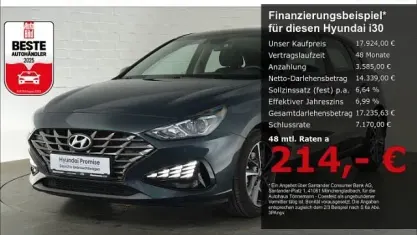 Gebraucht Hyundai i30 Trend 120 PS (88 kW) 2022 Blau Limousine