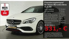 Calcit weiß Gebraucht 2017 Mercedes CLA250 AMG line Limousine | 27.724 € (Fairer Preis)