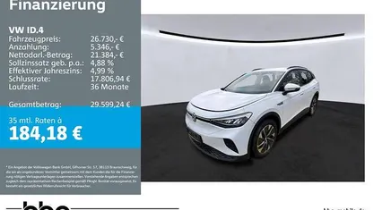 Weiß Gebraucht 2022 VW ID.4 Pro SUV | 26.730 € (Guter Preis)