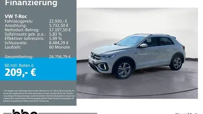 Gebraucht VW T-Roc R-line 110 PS (80 kW) 2024 Grau SUV