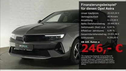 Gebraucht Opel Astra 131 PS (96 kW) 2024 Grau Limousine