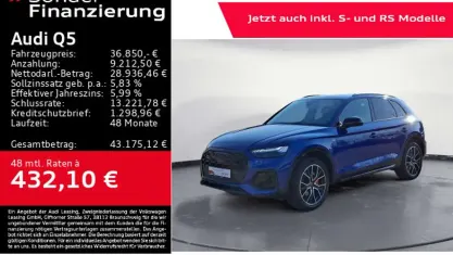 Gebraucht Audi Q5 S-Line 204 PS (150 kW) 2023 Ultrablau metallic SUV