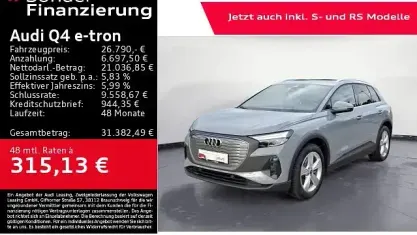 Gebraucht Audi Q4 e-tron Basis 125 kW (170 PS) 2023 Grau SUV
