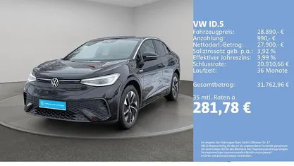 Schwarz Gebraucht 2022 VW ID.5 Pro Performance SUV | 28.890 € (Fairer Preis)