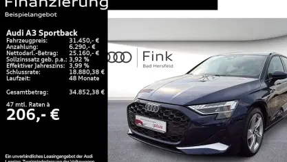 Gebraucht Audi A3 Advanced 150 PS (110 kW) 2025 Navarrablau metallic Limousine