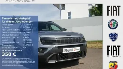 Neu Jeep Avenger Overland 145 PS (106 kW) 2026 Volcano black (schwarz) SUV