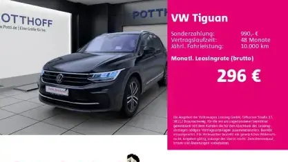 Gebraucht VW Tiguan Active 150 PS (110 kW) 2022 Schwarz SUV