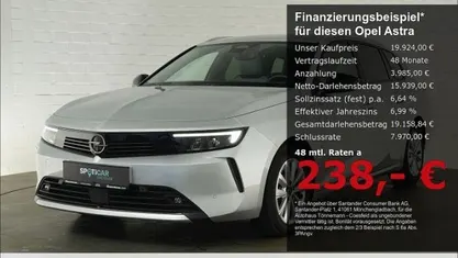 Gebraucht Opel Astra Elegance 131 PS (96 kW) 2023 Kristall silber Kombi