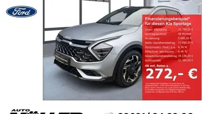 Gebraucht Kia Sportage GT-Line 136 PS (100 kW) 2024 Silber SUV