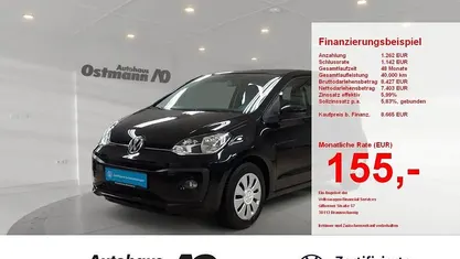 Gebraucht VW up! Move 75 PS (55 kW) 2018 Black pearl Kleinwagen