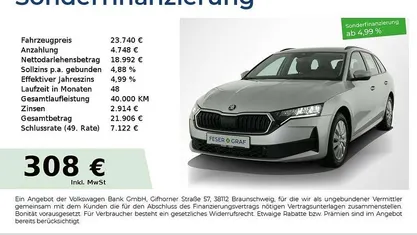 Brilliantsilber metallic Gebraucht 2025 Skoda Octavia Essence Kombi | 23.740 € (Guter Preis)