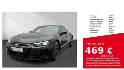 Gebraucht Audi e-tron GT quattro Comfort 350 kW (476 PS) 2022 Mythosschwarz metallic Limousine