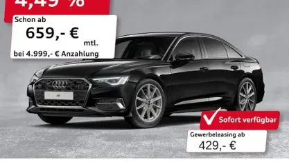 Gebraucht Audi A6 Advanced 299 PS (219 kW) 2025 Mythosschwarz metallic Limousine