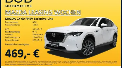 Neu Mazda CX-60 Exclusive-Line 328 PS (241 kW) 2026 Arctic white SUV