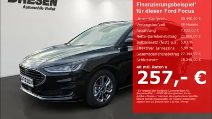 Neu Ford Focus Titanium X 155 PS (114 kW) 2026 Schwarz Kombi