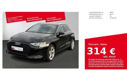 Gebraucht Audi A3 Ambiente 116 PS (85 kW) 2025 Schwarz Limousine