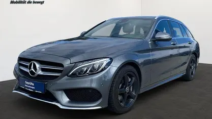 Gebraucht Mercedes C250 AMG line 211 PS (155 kW) 2017 Selenitgrau Kombi