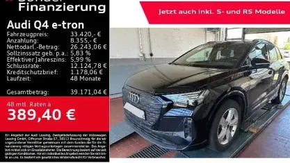 Gebraucht Audi Q4 e-tron Advanced Plus 150 kW (204 PS) 2023 Schwarz SUV