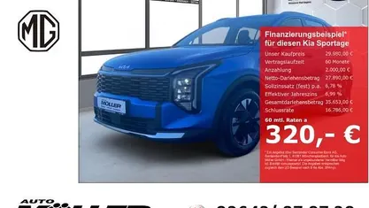 Neu Kia Sportage Vision 150 PS (110 kW) 2026 Blau SUV