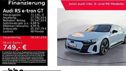Gebraucht 2022 Audi e-tron GT quattro Ambiente Limousine | 71.130 € (Fairer Preis)