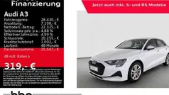 Gletscherweiß metallic Gebraucht 2024 Audi A3 Sportback Advanced Limousine | 28.430 € (Fairer Preis)