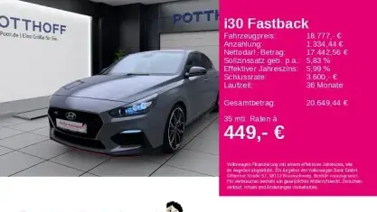 Gebraucht Hyundai i30 N Performance 275 PS (202 kW) 2019 Grau Limousine
